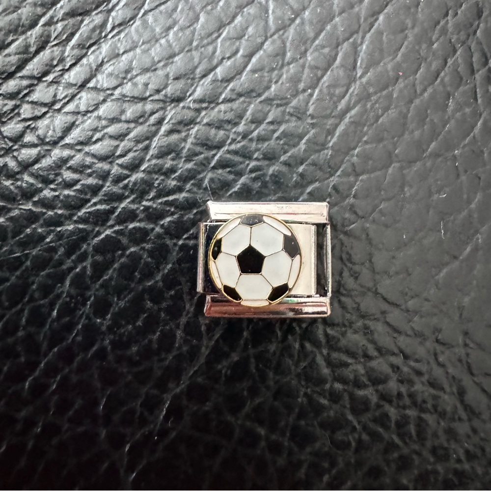 Soccer ball Italian charm
